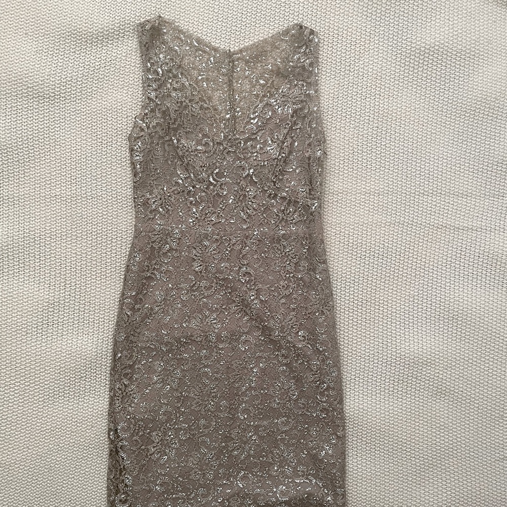 Metallic sheath slip dress